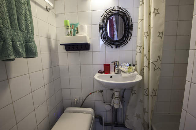 The bathroom