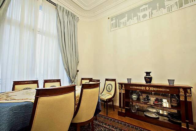 The dining room