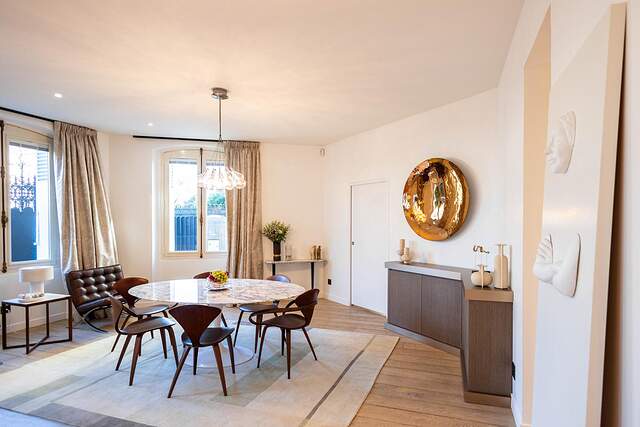 The dining room