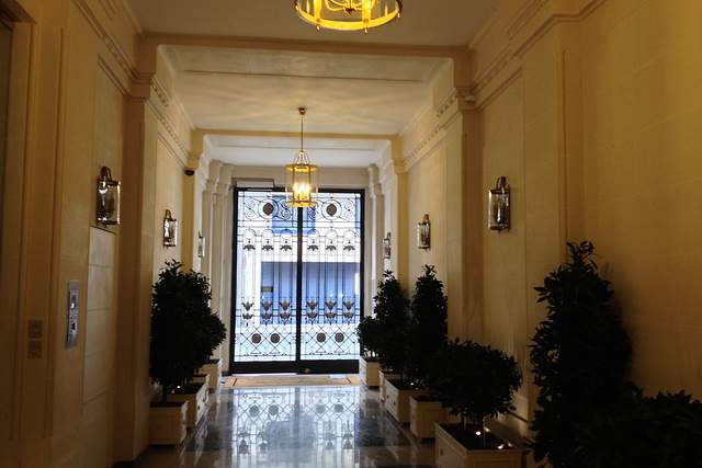The entrance