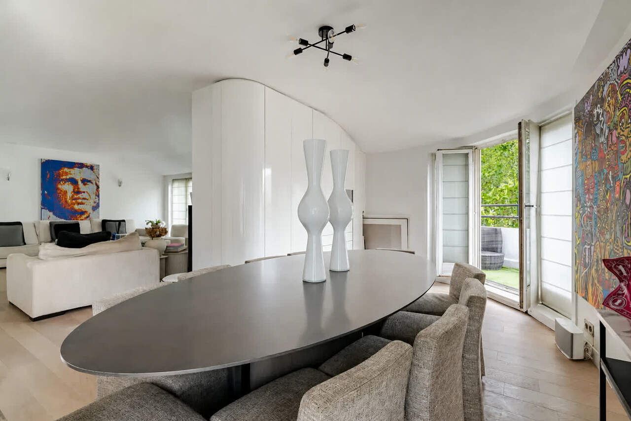 The dining room